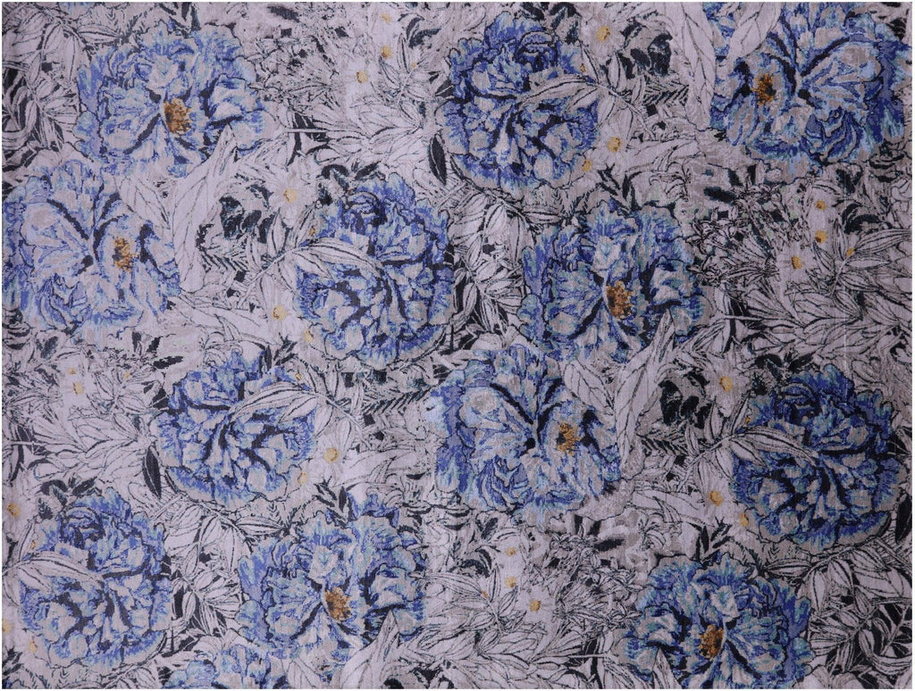 Modern Hand Knotted Silk Rug - Manhattan Rugs