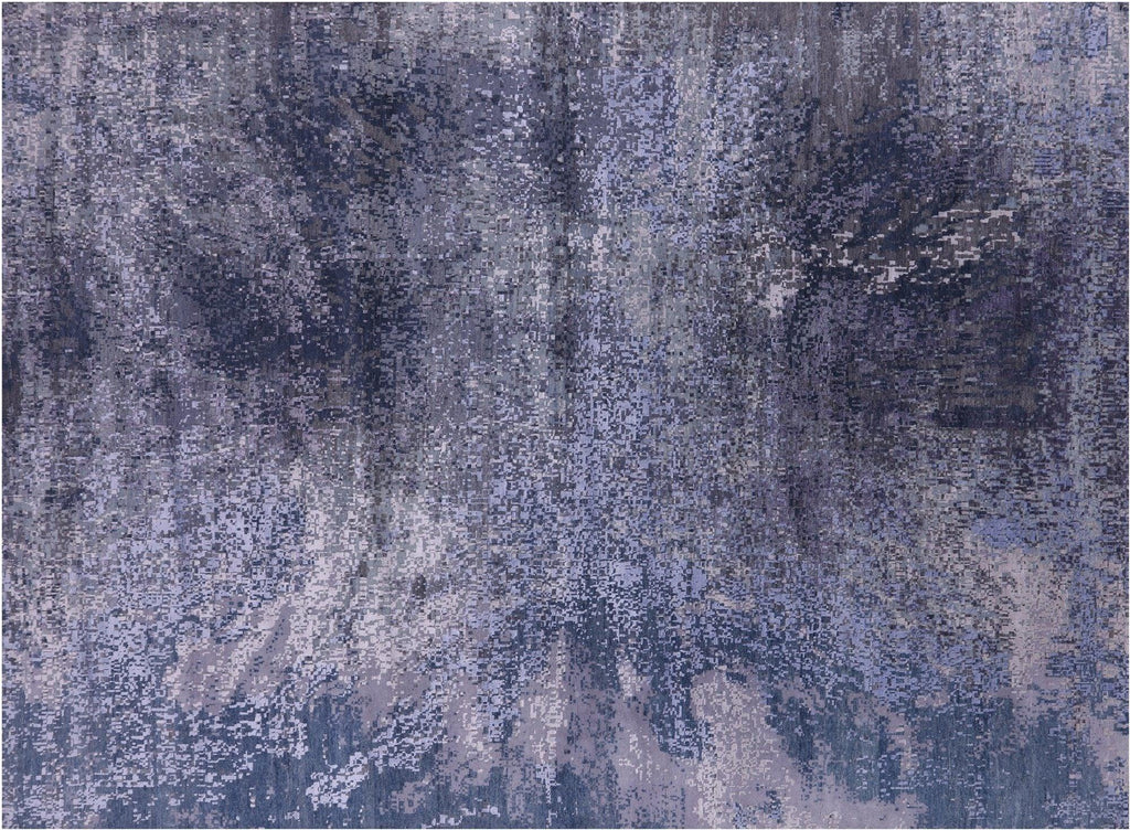 Abstract Handmade Wool & Silk Rug - Manhattan Rugs