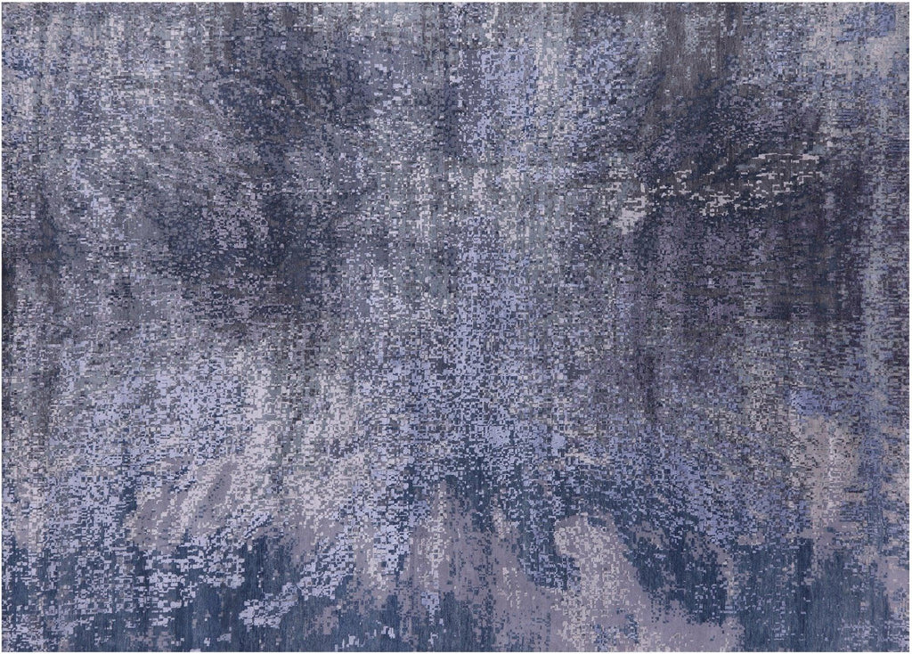 Wool & Silk Modern Hand Knotted Rug - Manhattan Rugs