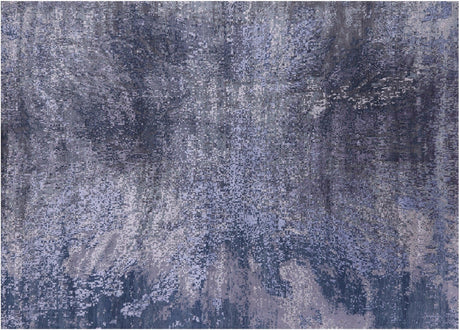 Wool & Silk Modern Hand Knotted Rug - Manhattan Rugs