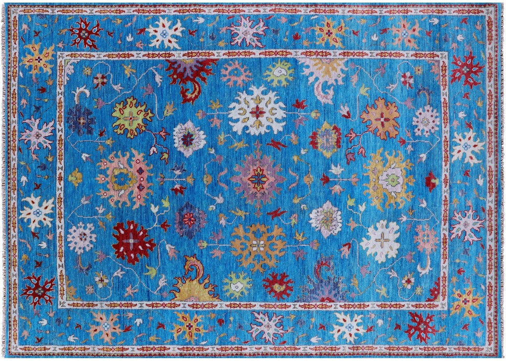 Turkish Oushak Hand Knotted Wool Rug - Manhattan Rugs