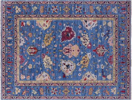 Hand Knotted Turkish Oushak Wool Rug - Manhattan Rugs