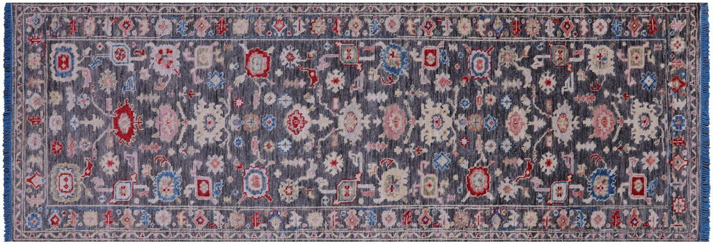 Runner Hand Knotted Turkish Oushak Wool Rug - Manhattan Rugs