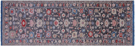 Runner Hand Knotted Turkish Oushak Wool Rug - Manhattan Rugs