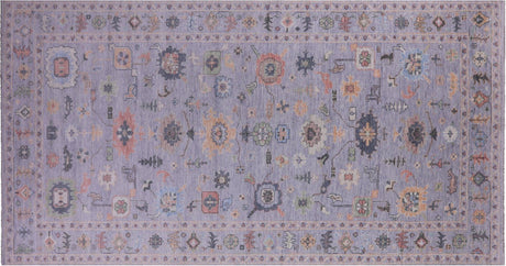 Turkish Oushak Hand-Knotted Wool Rug - Manhattan Rugs