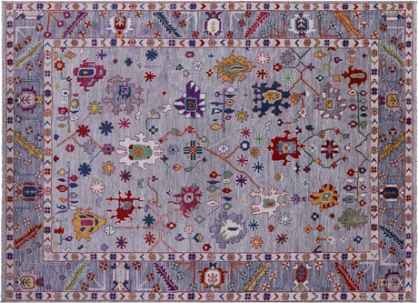 Turkish Oushak Hand Knotted Wool Rug - Manhattan Rugs