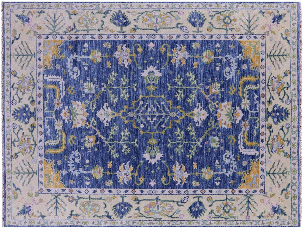 Turkish Oushak Hand-Knotted Wool Rug - Manhattan Rugs