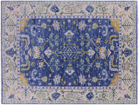 Turkish Oushak Hand-Knotted Wool Rug - Manhattan Rugs