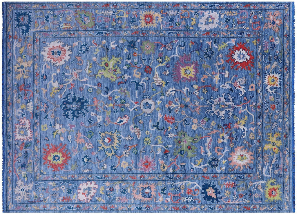 Turkish Oushak Hand Knotted Wool Rug - Manhattan Rugs