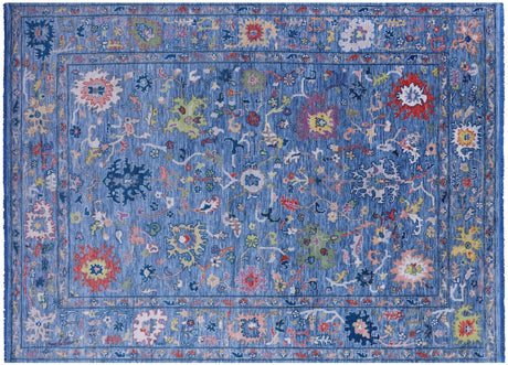 Turkish Oushak Hand Knotted Wool Rug - Manhattan Rugs