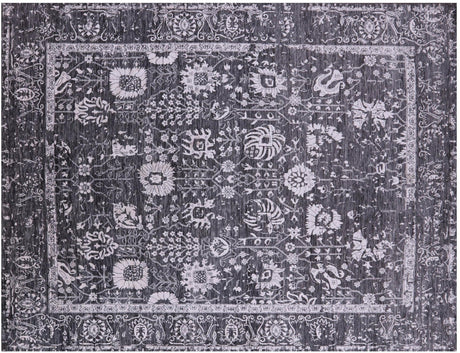 Hand Knotted Persian Tabriz Wool & Silk Rug - Manhattan Rugs