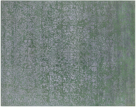 Modern Hand-Knotted Wool & Silk Rug - Manhattan Rugs