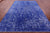 SUPER SALE Blue 8' 10" X 12' 2" Persian Heriz Serapi Hand Knotted Wool & Silk Rug - Q11758