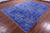 SUPER SALE Blue 8' 10" X 12' 2" Persian Heriz Serapi Hand Knotted Wool & Silk Rug - Q11758