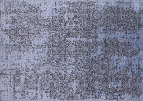 Wool & Silk Modern Hand Knotted Rug - Manhattan Rugs