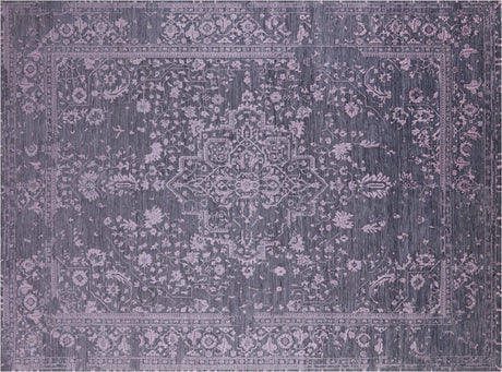 Wool & Silk Handmade Persian Heriz Serapi Rug - Manhattan Rugs