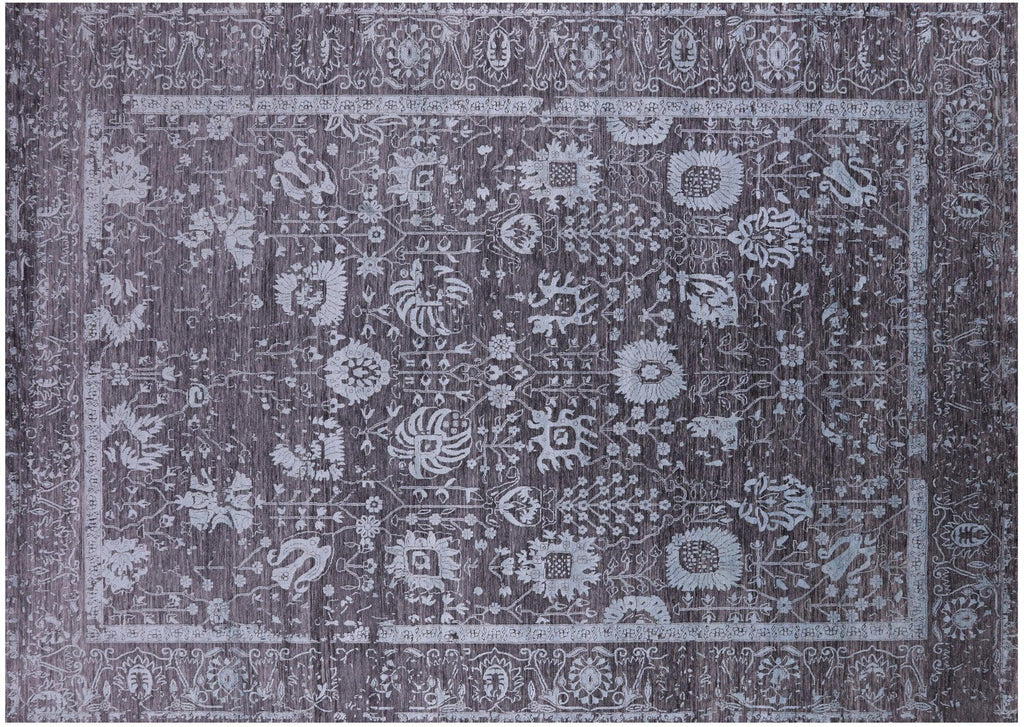 Persian Tabriz Hand Knotted Wool & Silk Rug - Manhattan Rugs