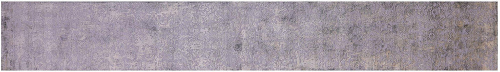 Wool & Silk Handmade Modern Runner Rug - Manhattan Rugs