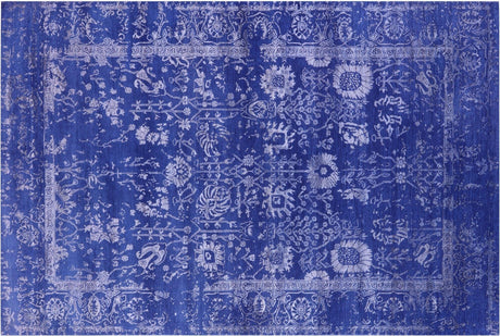 Wool & Silk Persian Tabriz Hand Knotted Rug - Manhattan Rugs