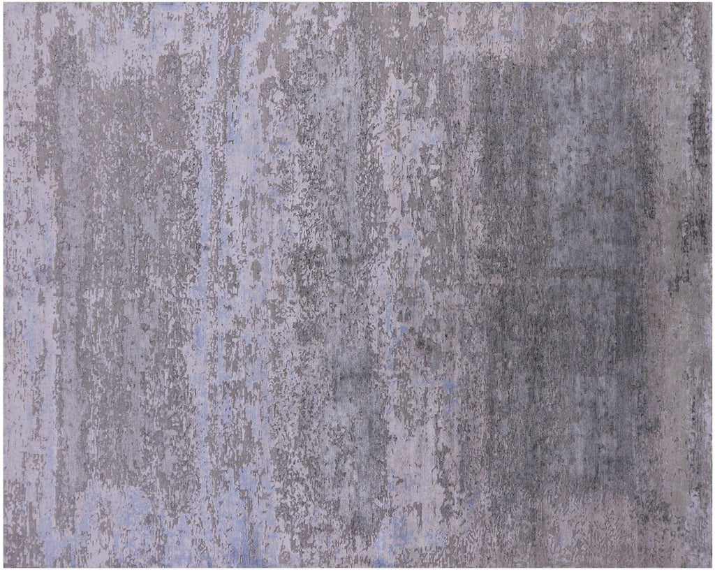 Abstract Wool & Silk Hand Knotted Rug - Manhattan Rugs