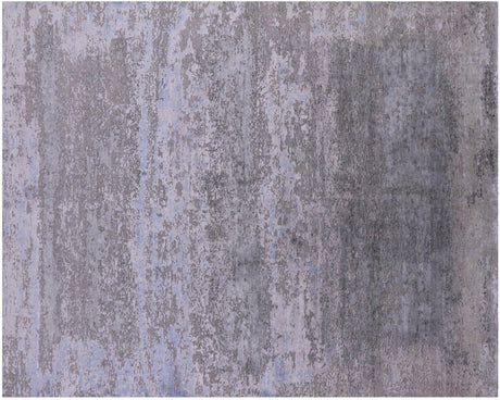 Abstract Wool & Silk Hand Knotted Rug - Manhattan Rugs
