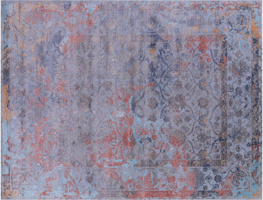 Persian Tabriz Wool & Silk Hand Knotted Rug - Manhattan Rugs