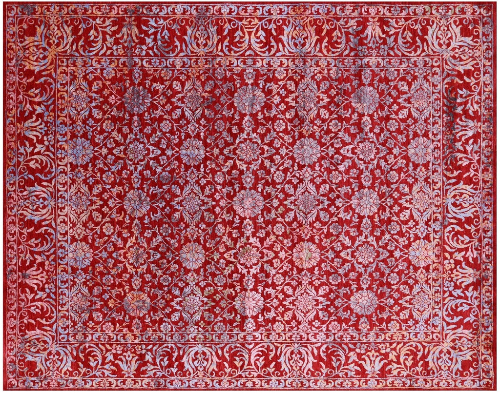 Wool & Silk Persian Tabriz Handmade Rug - Manhattan Rugs