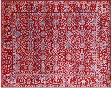 Wool & Silk Persian Tabriz Handmade Rug - Manhattan Rugs