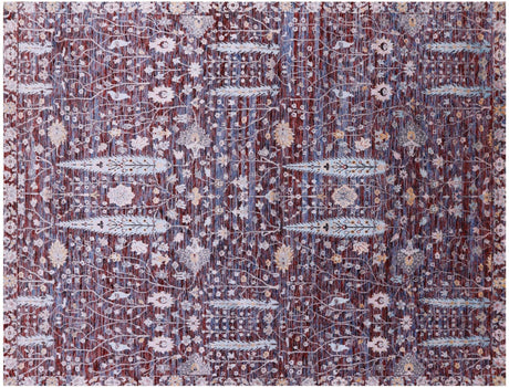 Persian Ziegler Wool & Silk Hand-Knotted Rug - Manhattan Rugs