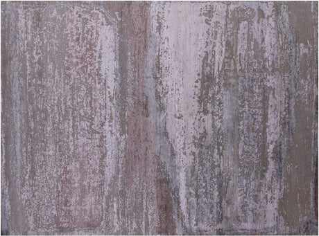 Hand Knotted Wool & Silk Modern Rug - Manhattan Rugs