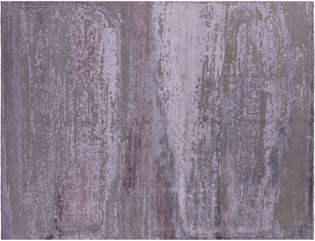 SUPER SALE Hand Knotted Wool & Silk Modern Rug 9' 0" X 11' 6" - Q11797