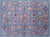SUPER SALE Blue 9' 1" X 12' 3" Persian Tabriz Wool & Silk Handmade Rug - Q11798