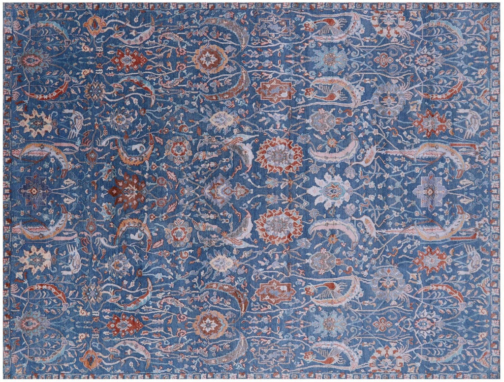 Persian Tabriz Hand Knotted Wool & Silk Rug - Manhattan Rugs
