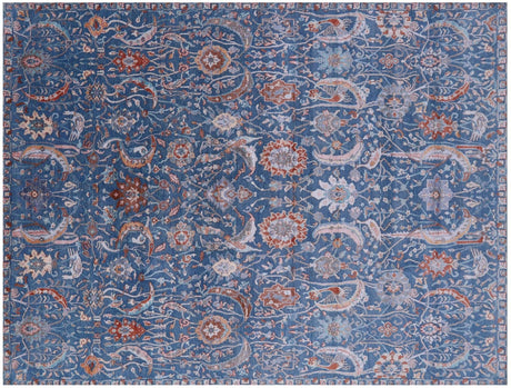 Persian Tabriz Hand Knotted Wool & Silk Rug - Manhattan Rugs