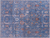 Blue Persian Tabriz Hand Knotted Wool & Silk Rug 9' 0" X 11' 10" - Q11802