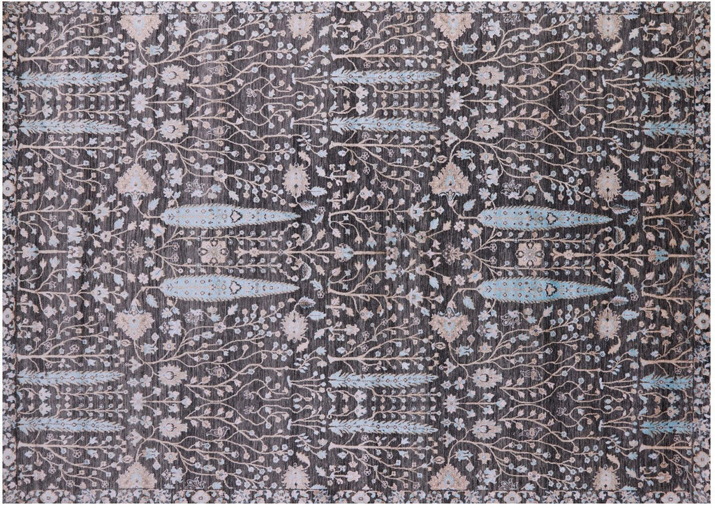 Persian Ziegler  Wool & Silk Hand Knotted Rug - Manhattan Rugs