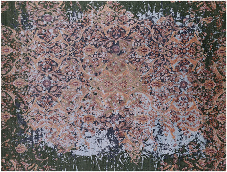 Modern Hand-Knotted Wool & Silk Rug - Manhattan Rugs