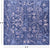 SUPER SALE Blue 9' Square Modern Handmade Wool Rug - Q11888