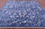 SUPER SALE Blue 9' Square Modern Handmade Wool Rug - Q11888