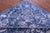SUPER SALE Blue 9' Square Modern Handmade Wool Rug - Q11888