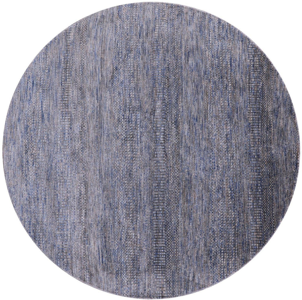 Round Savannah Grass Hand-Knotted Wool & Silk Rug - Manhattan Rugs