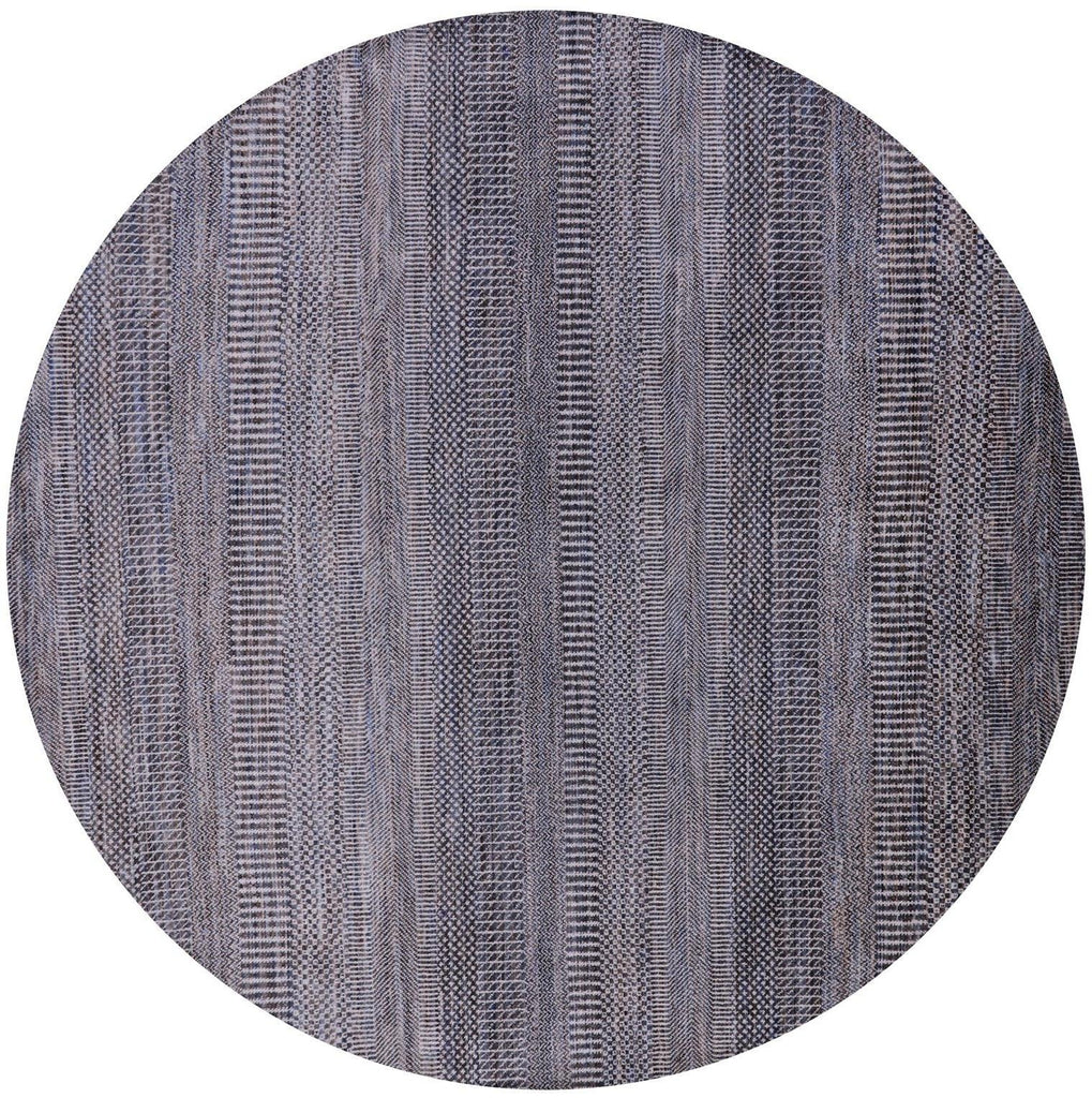 Round Handmade Savannah Grass Wool & Silk Rug - Manhattan Rugs