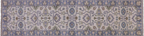Turkish Oushak Hand Knotted Runner Rug - Manhattan Rugs