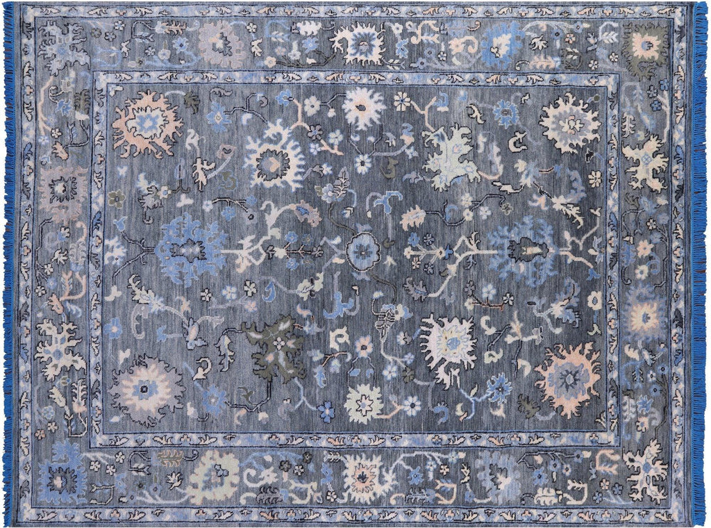 Turkish Oushak Hand-Knotted Wool Rug - Manhattan Rugs