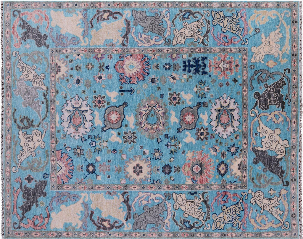 Turkish Oushak Hand Knotted Wool Rug - Manhattan Rugs
