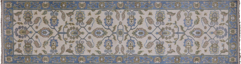 Hand Knotted Oushak Runner Rug - Manhattan Rugs
