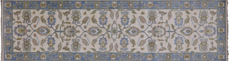 Hand Knotted Oushak Runner Rug - Manhattan Rugs