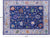 SUPER SALE Blue Turkish Angora Oushak Hand-Knotted Wool Rug 8' 0" X 10' 2" - Q12082
