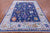 SUPER SALE Blue Turkish Angora Oushak Hand-Knotted Wool Rug 8' 0" X 10' 2" - Q12082