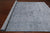 Grey 9' 1" X 12' 2" Wool & Silk Handmade Persian Heriz Serapi Rug - Q12084